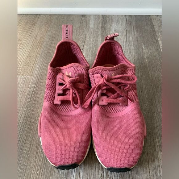 Adidas Boost NMDR1 Everyday Sneakers Magenta Pink White Size 7.5 8 - Picture 7 of 15
